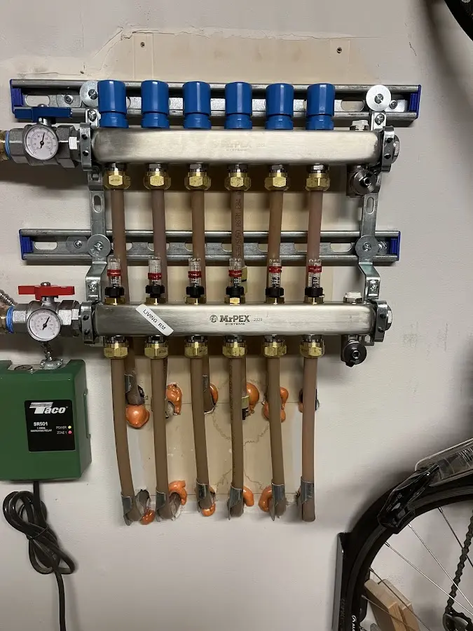 Plumber performing Gas Line Installation at a residential property in North Las Vegas